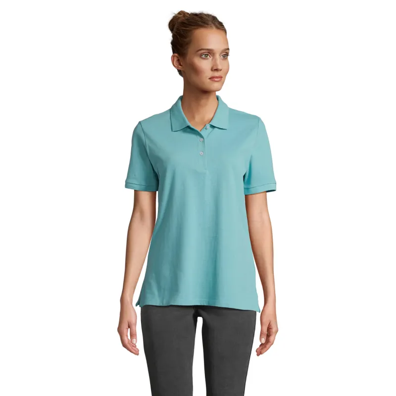 Polo femme personnalisé – SOL’S PACIFIC 100 % coton, coupe moderne