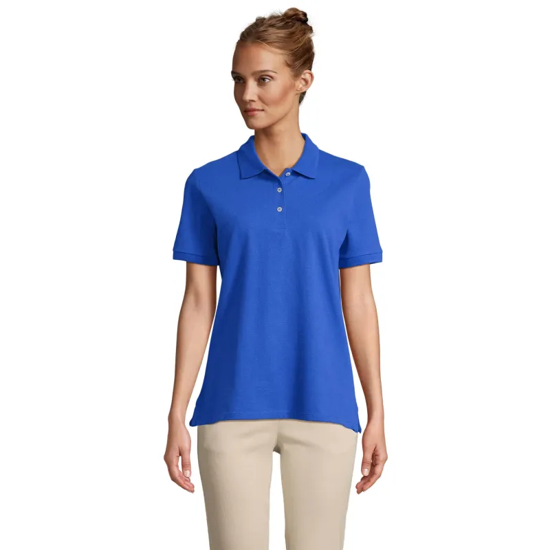 Polo femme personnalisé – SOL’S PACIFIC 100 % coton, coupe moderne