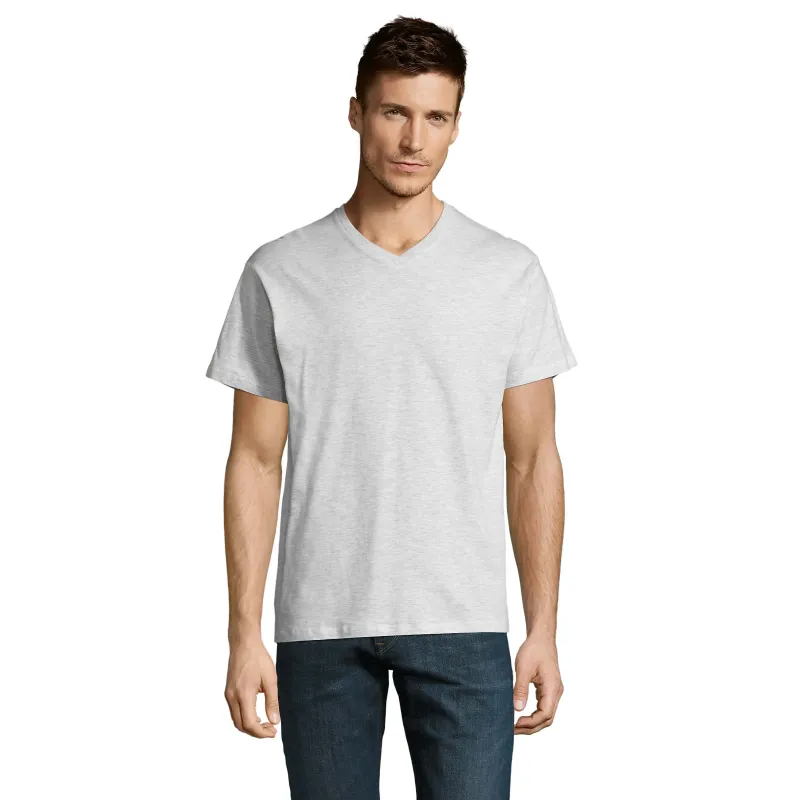 T-shirt homme col V personnalisable – SOL’S VICTORY coton premium