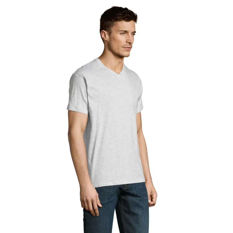 T-shirt homme col V personnalisable – SOL’S VICTORY coton premium