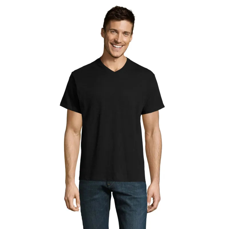 T-shirt homme col V personnalisable – SOL’S VICTORY coton premium