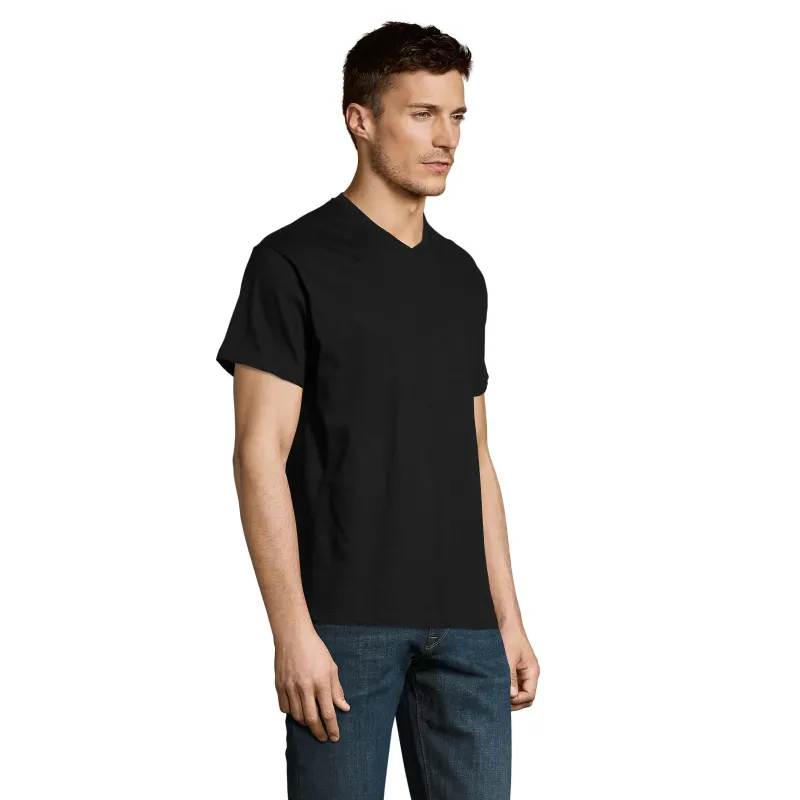 T-shirt homme col V personnalisable – SOL’S VICTORY coton premium