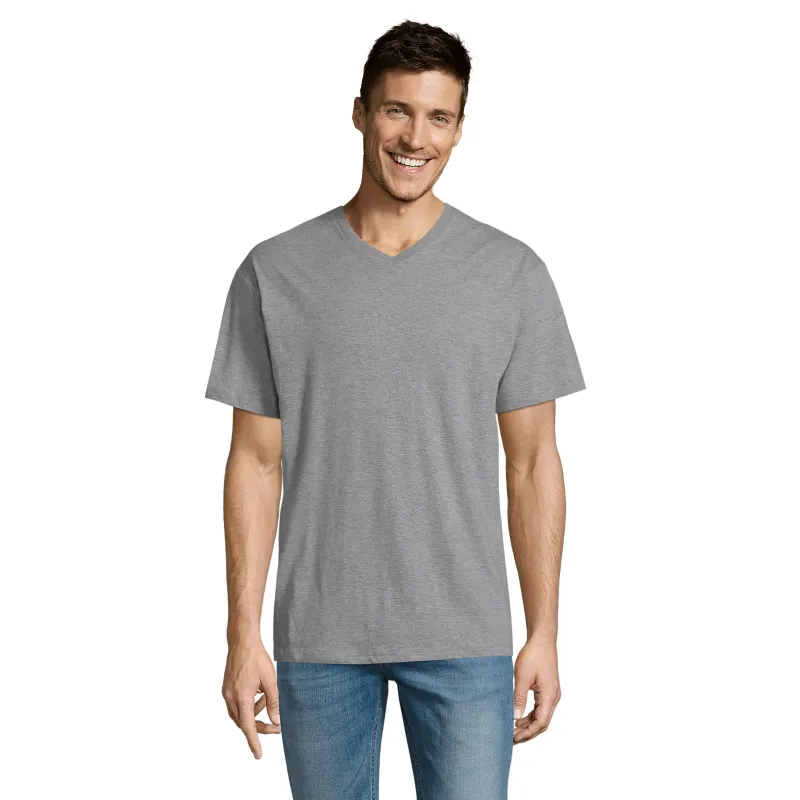 T-shirt homme col V personnalisable – SOL’S VICTORY coton premium