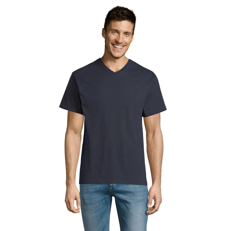 T-shirt homme col V personnalisable – SOL’S VICTORY coton premium