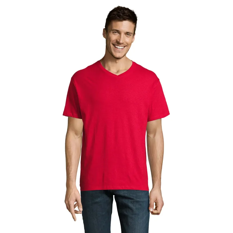 T-shirt homme col V personnalisable – SOL’S VICTORY coton premium