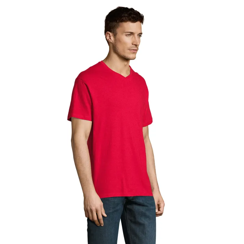 T-shirt homme col V personnalisable – SOL’S VICTORY coton premium
