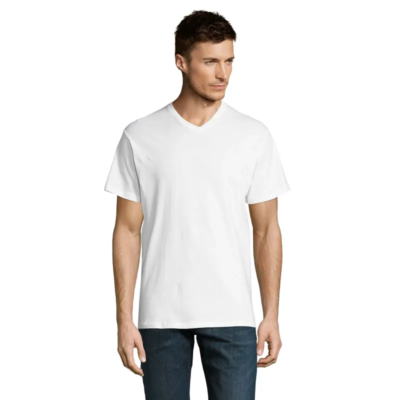 T-shirt homme col V personnalisable – SOL’S VICTORY coton premium