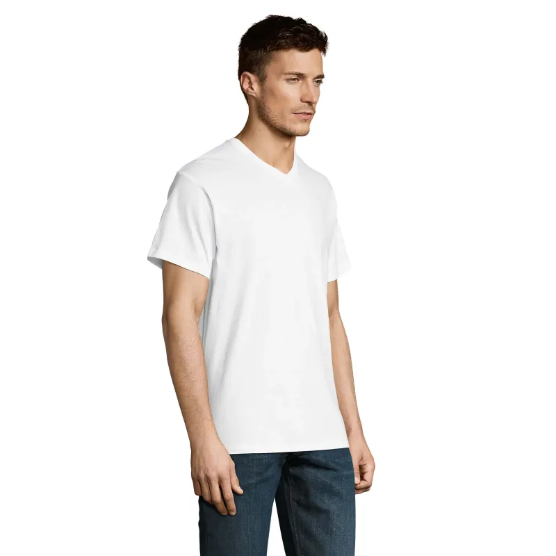 T-shirt homme col V personnalisable – SOL’S VICTORY coton premium