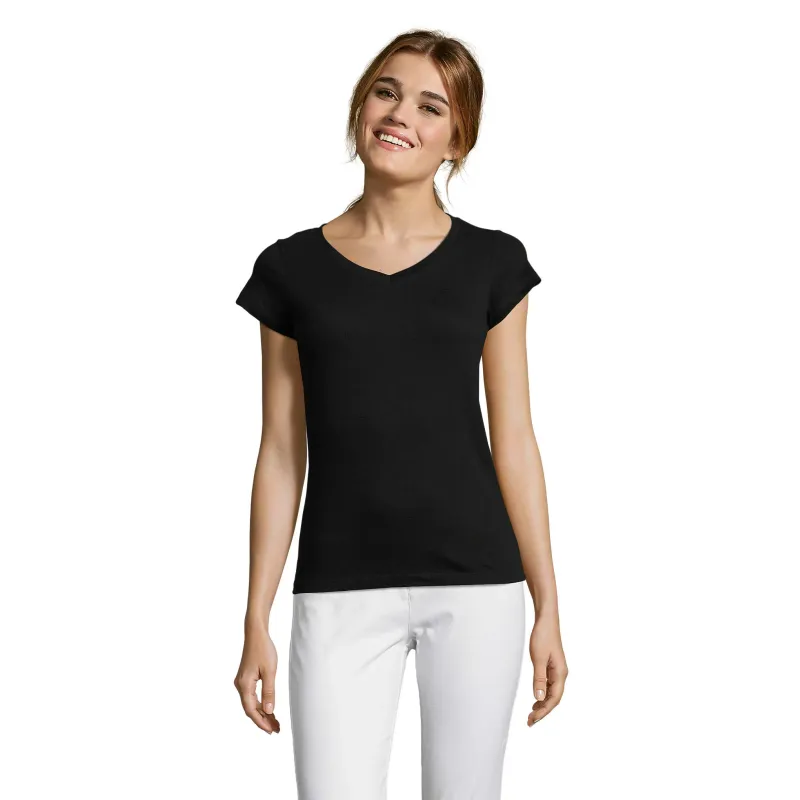 T-shirt femme col V SOL'S MOON personnalisable