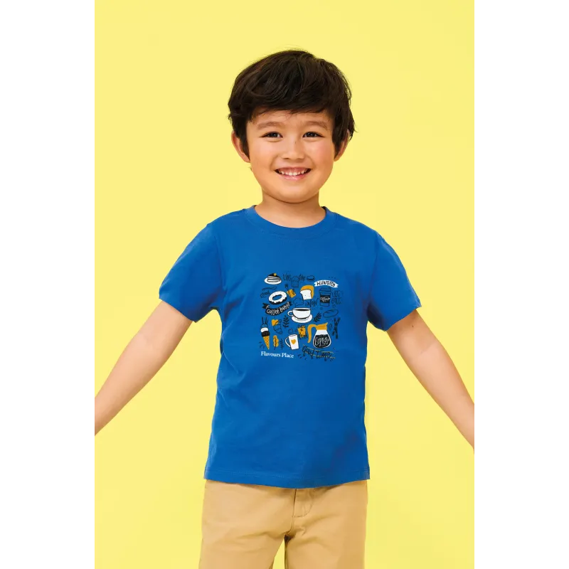 T-shirt enfant en coton – 150 g/m² – Personnalisable