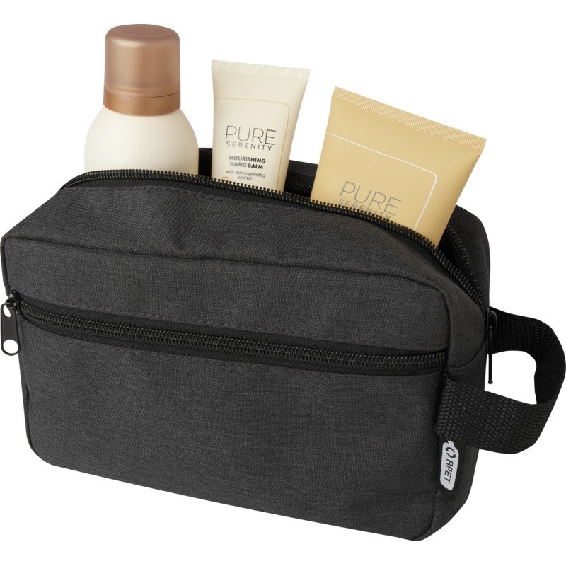 Trousse de toilette en RPET recyclé GRS – personnalisable 1,5L