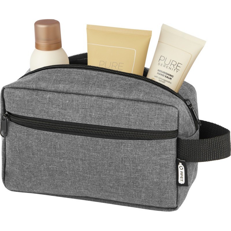 Trousse de toilette en RPET recyclé GRS – personnalisable 1,5L