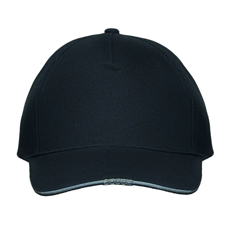 Casquette baseball avec lumière LED et boucle réglable