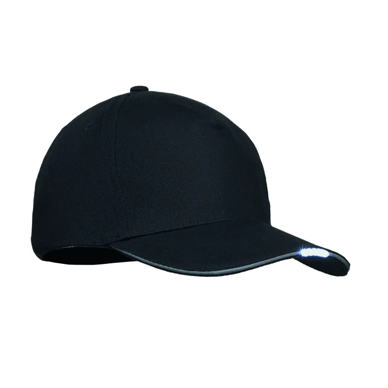 Casquette baseball avec lumière LED et boucle réglable