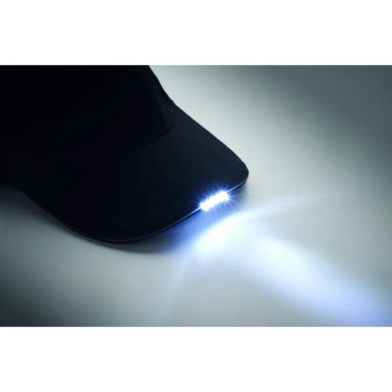 Casquette baseball avec lumière LED et boucle réglable