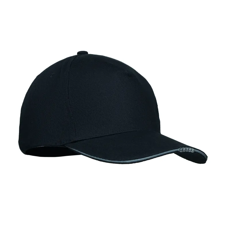 Casquette baseball avec lumière LED et boucle réglable