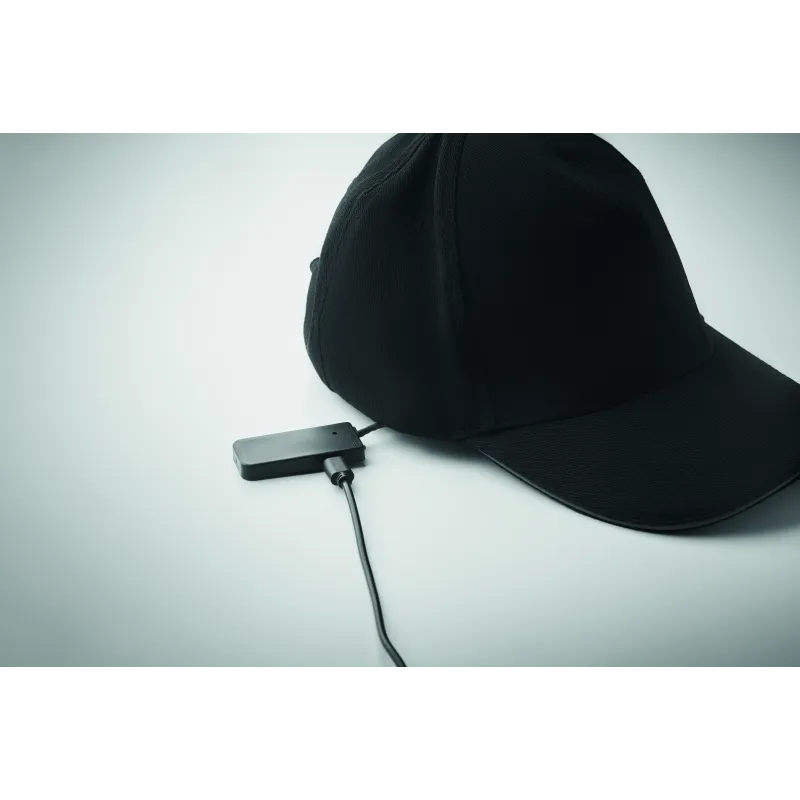 Casquette baseball avec lumière LED et boucle réglable