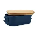 Boîte à lunch personnalisable PP avec couvercle bambou