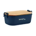 Boîte à lunch personnalisable PP avec couvercle bambou