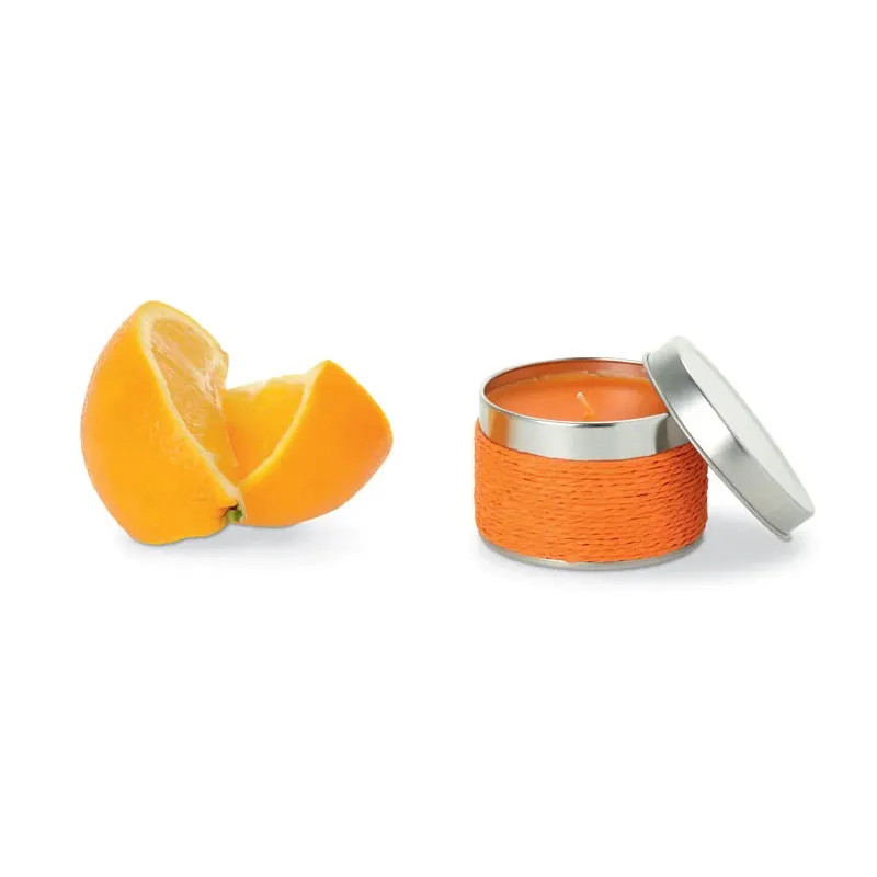 Bougie parfumée en boîte métal – Élégante & personnalisable