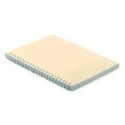 Carnet A5 en carton recyclé – Reliure spirale, 160 pages lignées, personnalisable