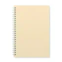 Carnet A5 en carton recyclé – Reliure spirale, 160 pages lignées, personnalisable