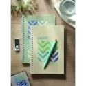 Carnet A5 en carton recyclé – Reliure spirale, 160 pages lignées, personnalisable