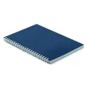 Carnet A5 en carton recyclé – Reliure spirale, 160 pages lignées, personnalisable