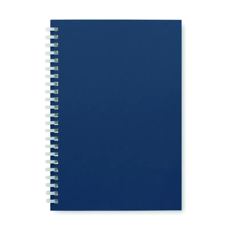 Carnet A5 en carton recyclé – Reliure spirale, 160 pages lignées, personnalisable