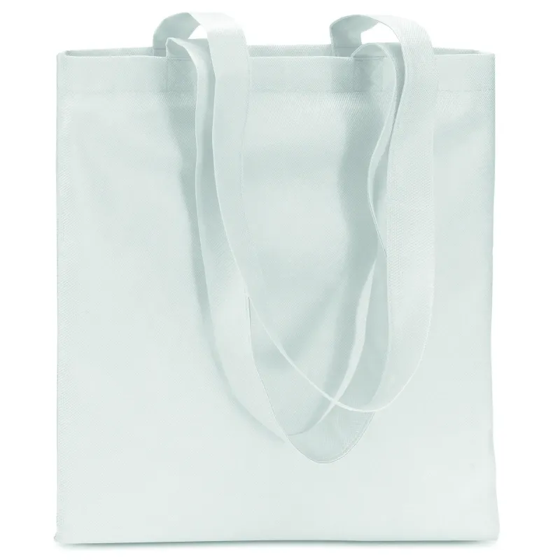 Sac shopping non tissé personnalisable avec anses longues