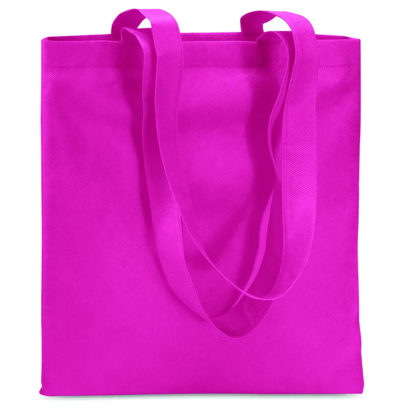 Sac shopping non tissé personnalisable avec anses longues