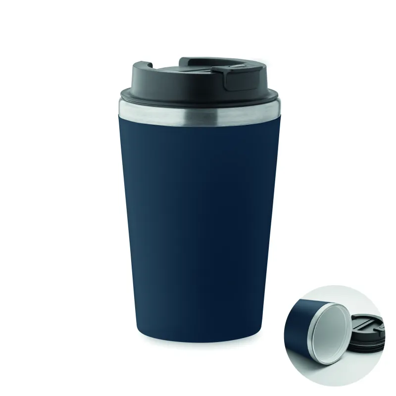 Gobelet isotherme personnalisable anti-fuite 350 ml en acier recyclé