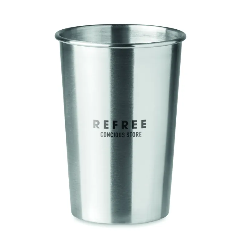 Gobelet réutilisable en acier inoxydable personnalisé